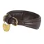 Digby and Fox Padded Greyhound Dog Collar in Brown